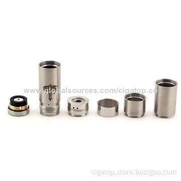 Electronic cigarette rechargeable batteries, pure stainless steel/brass body